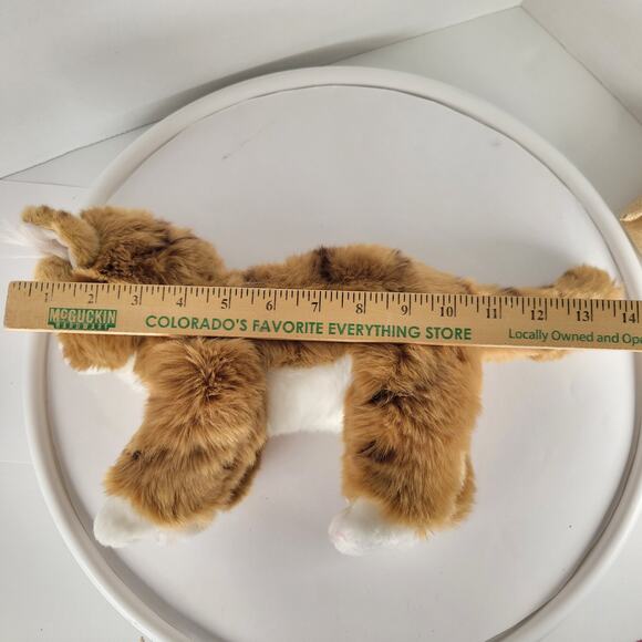 Realistic Maine Coon Cat Manny Realistic Plush Stuffed Animal Toy Brown White - Picture 6 of 16